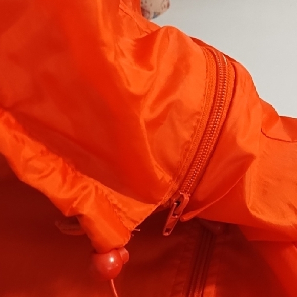 Totes Orange Utility Jacket with Zip off Hood Elastic Cuffs Fleece Lined Pockets - Picture 4 of 13